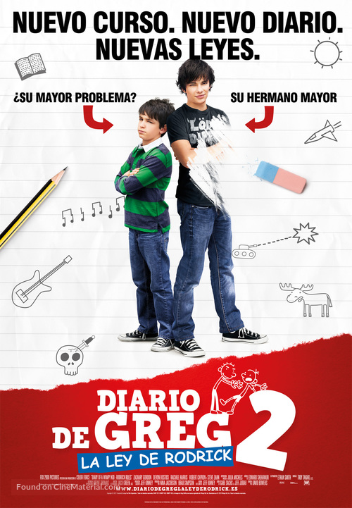 Diary of a Wimpy Kid 2: Rodrick Rules - Spanish Movie Poster