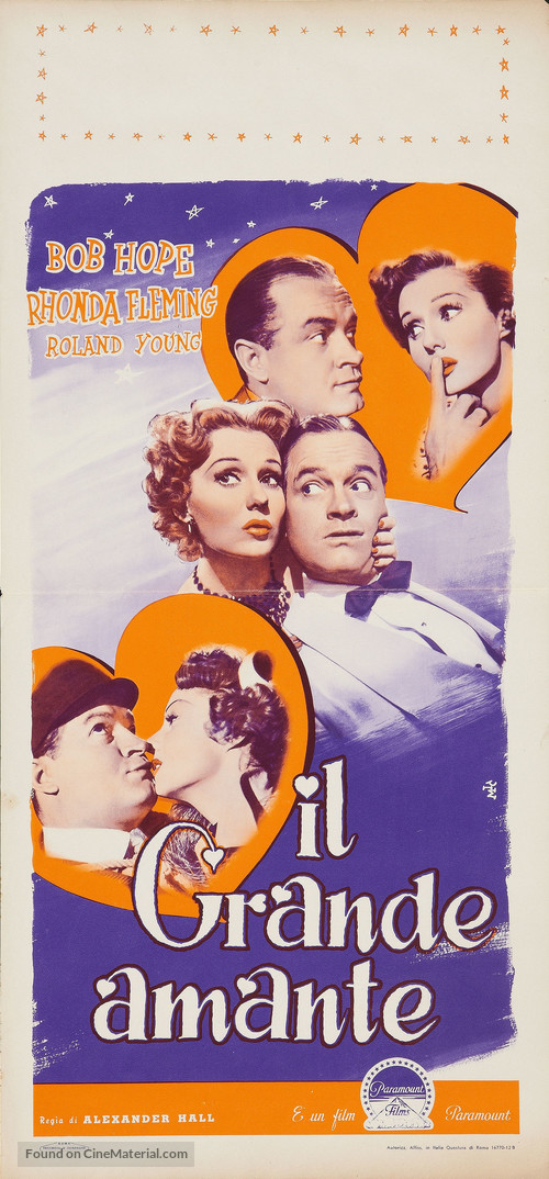 The Great Lover - Italian Movie Poster
