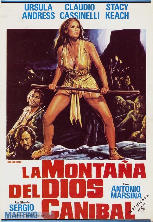 La montagna del dio cannibale - Spanish Movie Poster