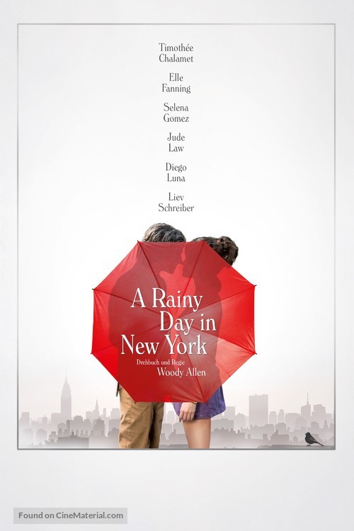 A Rainy Day in New York - German Movie Cover