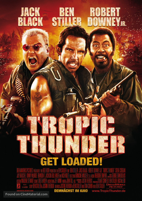 Tropic Thunder - German Movie Poster