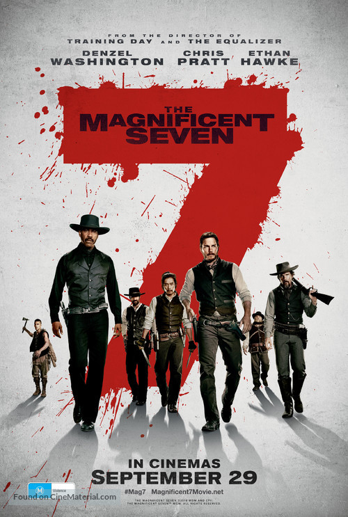 The Magnificent Seven - Australian Movie Poster