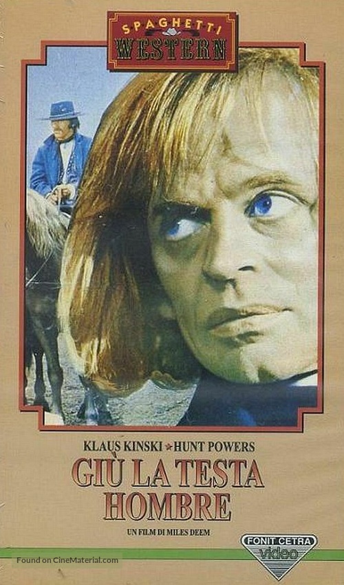 Gi&ugrave; la testa... hombre - Italian VHS movie cover
