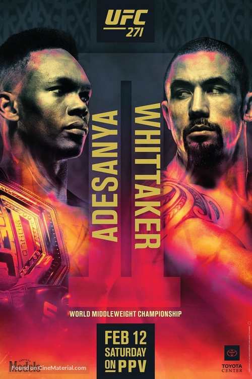 UFC 271: Adesanya vs. Whittaker 2 - Movie Poster