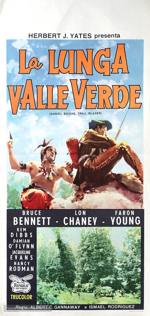Daniel Boone, Trail Blazer - Italian Movie Poster