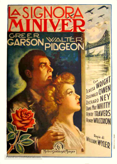 Mrs. Miniver - Italian Movie Poster