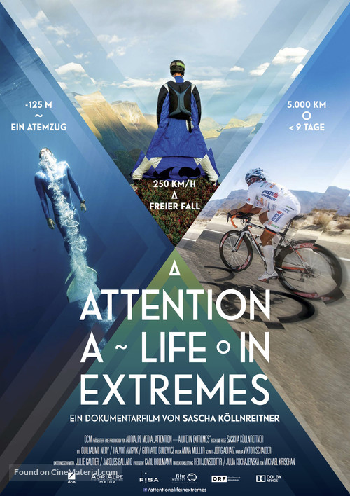 Attention, a Life in Extremes - German Movie Poster