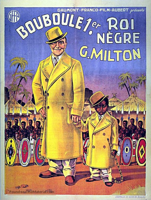 Bouboule 1er, roi n&egrave;gre - Belgian Movie Poster