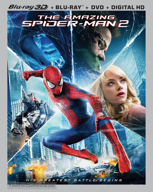 The Amazing Spider-Man 2 - Blu-Ray movie cover