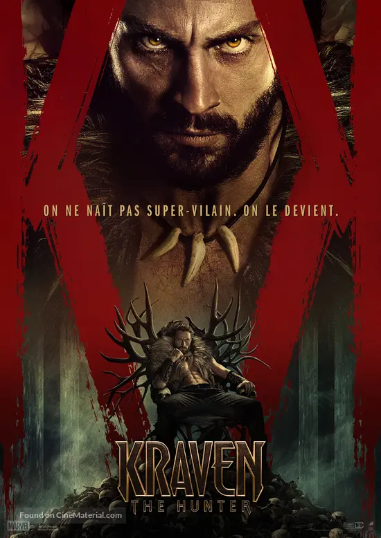 Kraven the Hunter - French Movie Poster