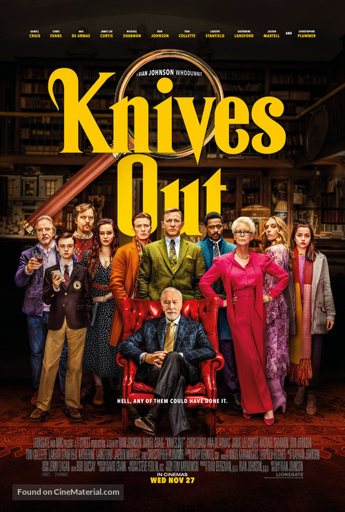 Knives Out - British Movie Poster