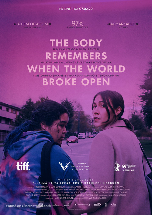The Body Remembers When the World Broke Open - Norwegian Movie Poster