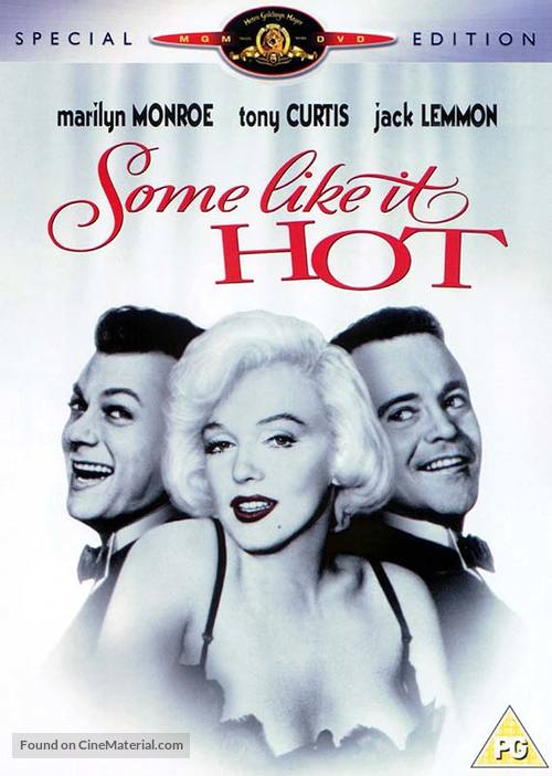 Some Like It Hot - British DVD movie cover