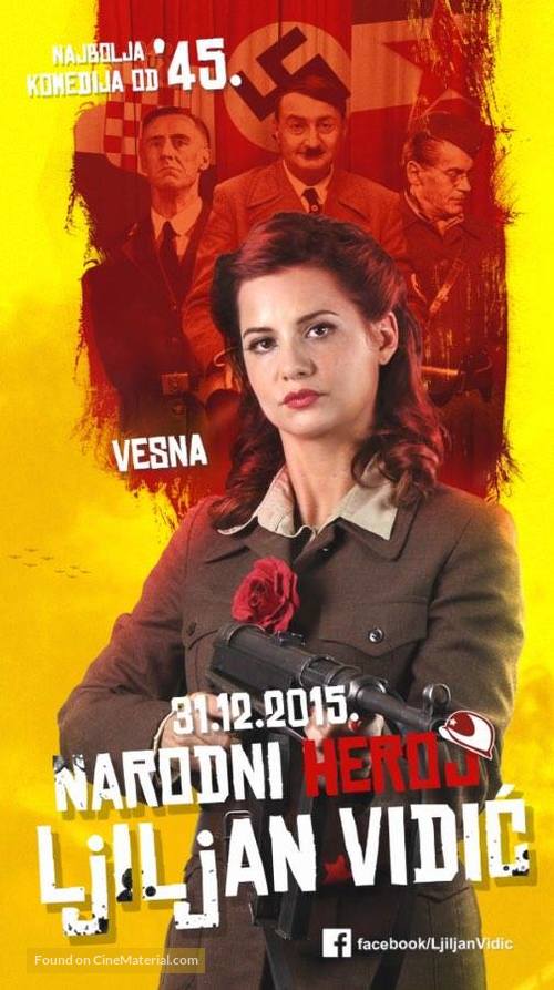 Narodni heroj Ljiljan Vidic - Croatian Movie Poster