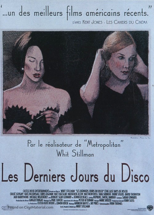 The Last Days of Disco - French Movie Poster