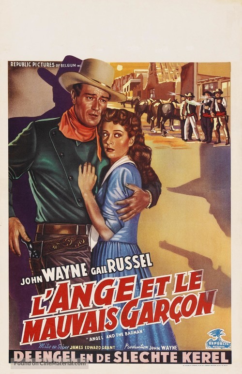 Angel and the Badman - Belgian Movie Poster