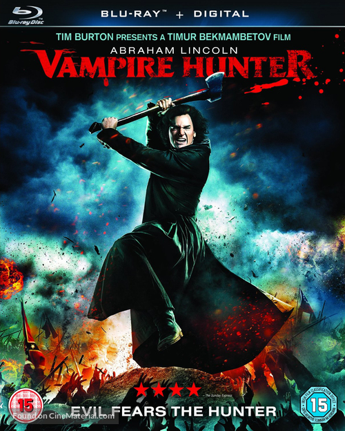 Abraham Lincoln: Vampire Hunter - British Blu-Ray movie cover