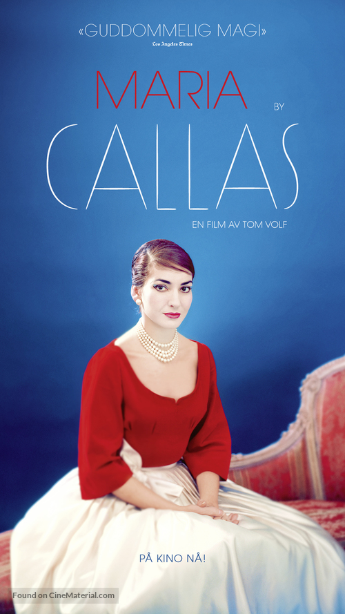 Maria by Callas: In Her Own Words - Norwegian Movie Poster