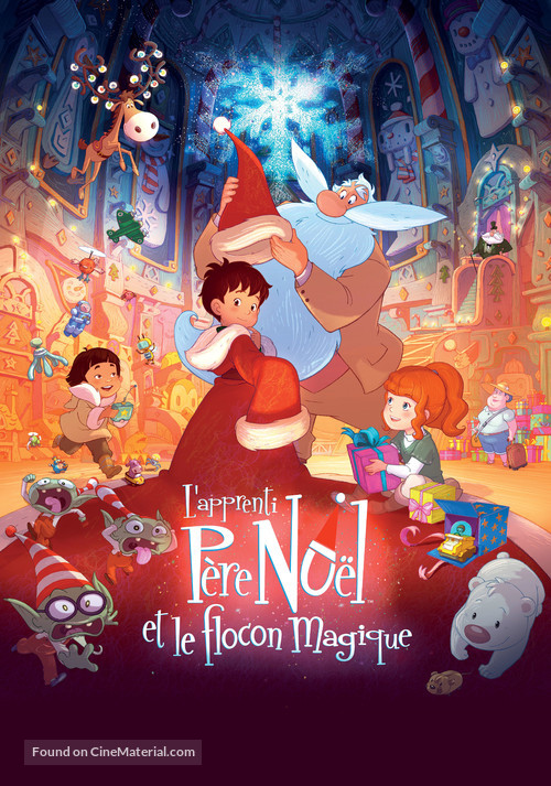 L&#039;apprenti P&egrave;re No&euml;l et le flocon magique - French Movie Poster