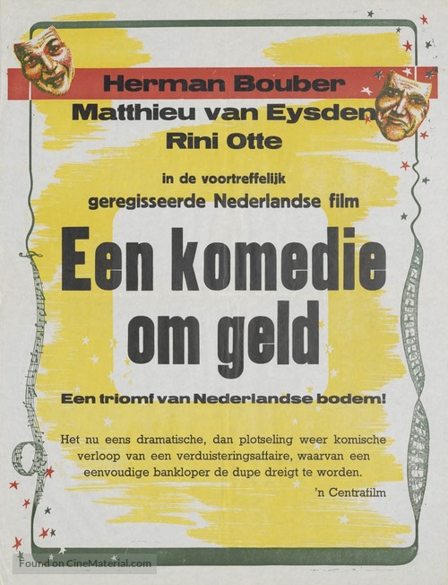 Komedie om geld - Dutch Movie Poster