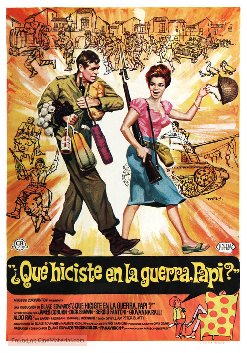 What Did You Do in the War, Daddy? - Spanish Movie Poster
