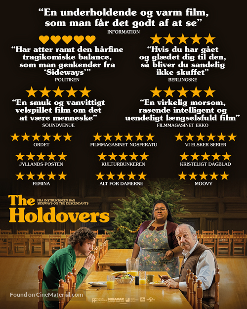 The Holdovers - Danish Movie Poster