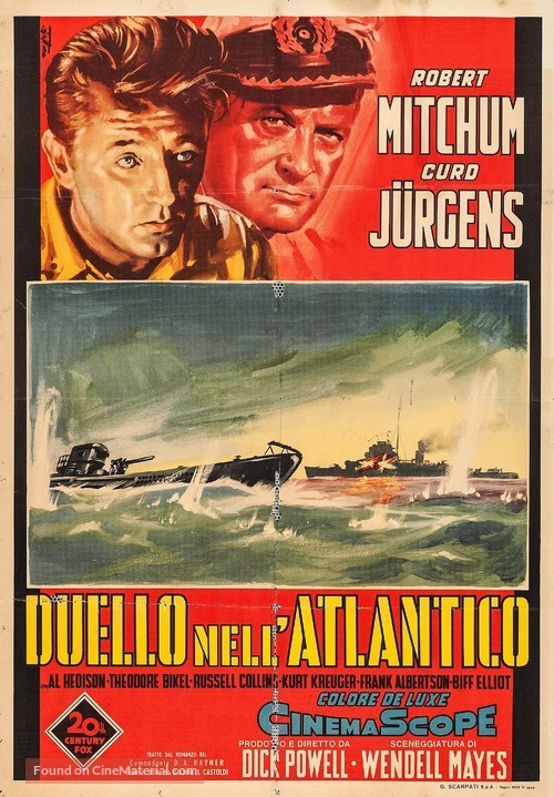 The Enemy Below - Italian Movie Poster