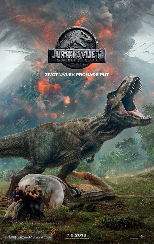 Jurassic World: Fallen Kingdom - Croatian Movie Poster