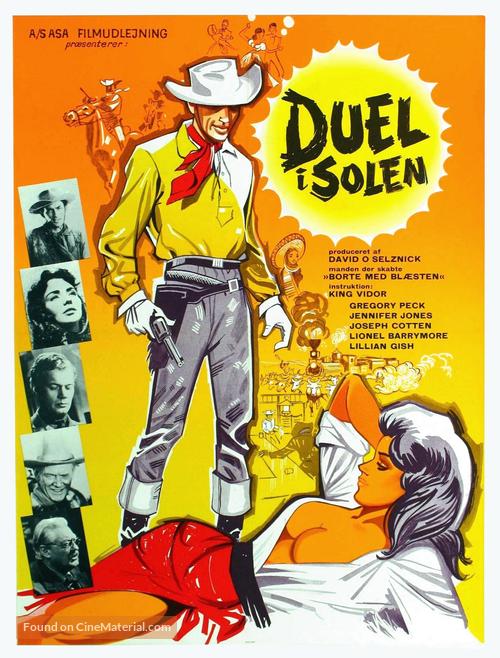 Duel in the Sun - Danish Movie Poster