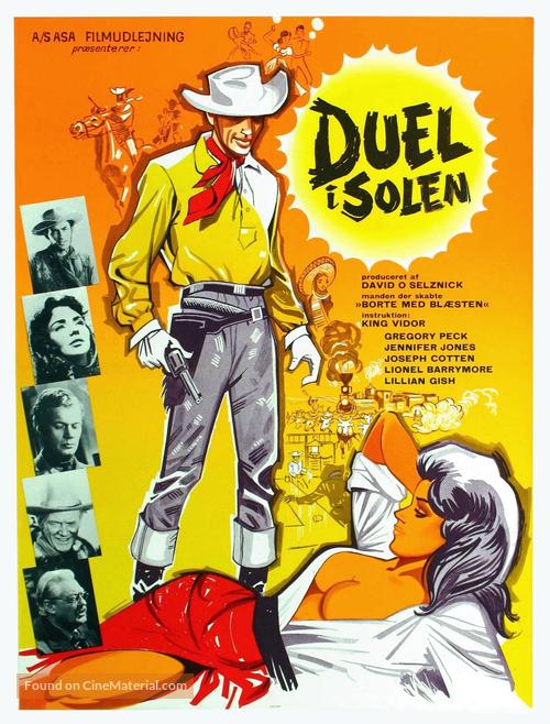 Duel in the Sun - Danish Movie Poster