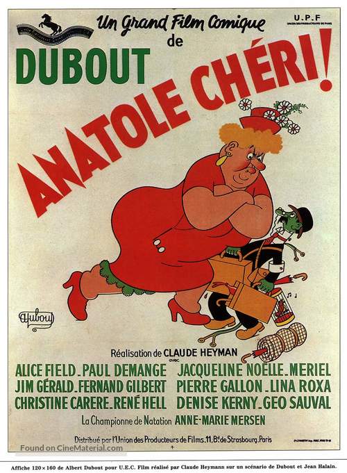 Anatole ch&egrave;ri - French Movie Poster