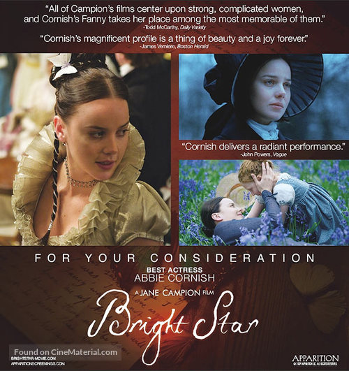 Bright Star - For your consideration movie poster