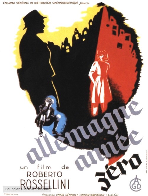 Germania anno zero - French Movie Poster