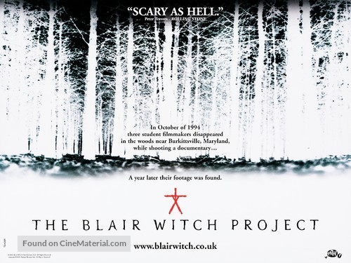 The Blair Witch Project - British Movie Poster