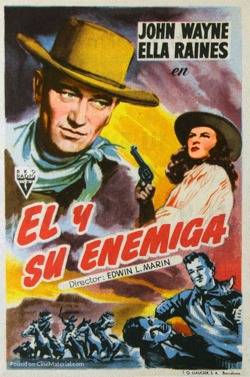 Tall in the Saddle - Spanish Movie Poster