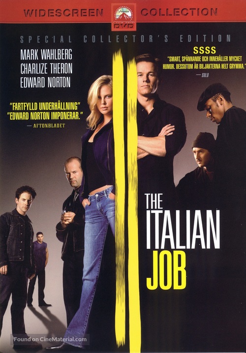 The Italian Job - Swedish DVD movie cover