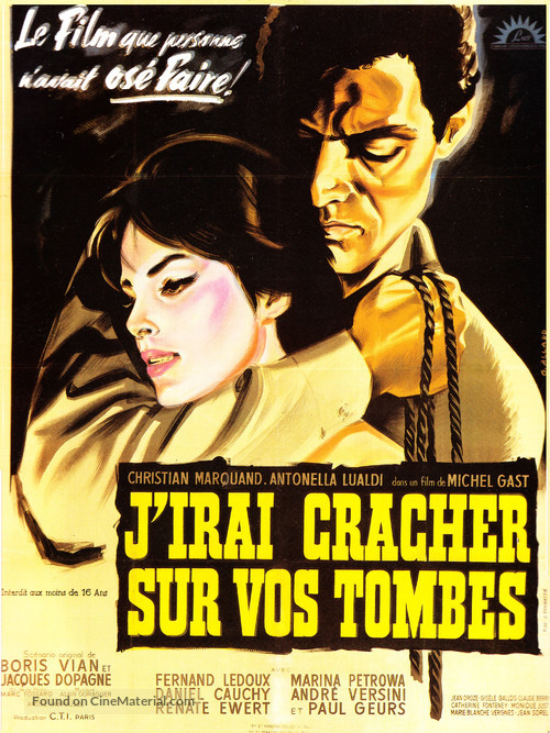 J&#039;irai cracher sur vos tombes - French Movie Poster