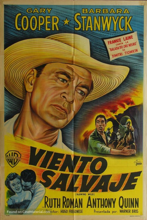 Blowing Wild - Argentinian Movie Poster