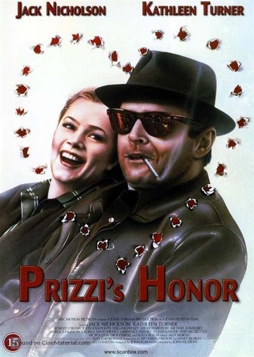 Prizzi&#039;s Honor - Danish DVD movie cover