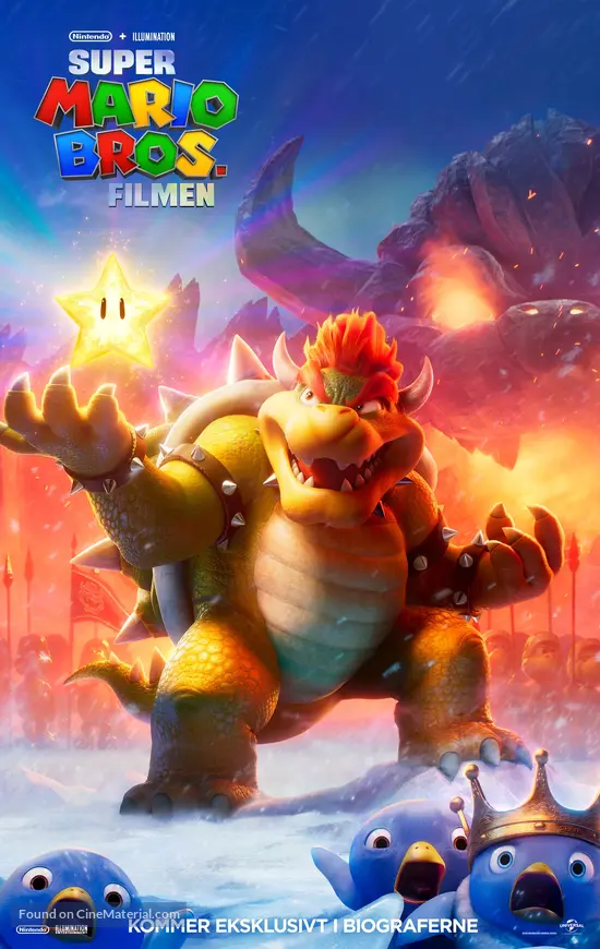 The Super Mario Bros. Movie (2023) Danish movie poster