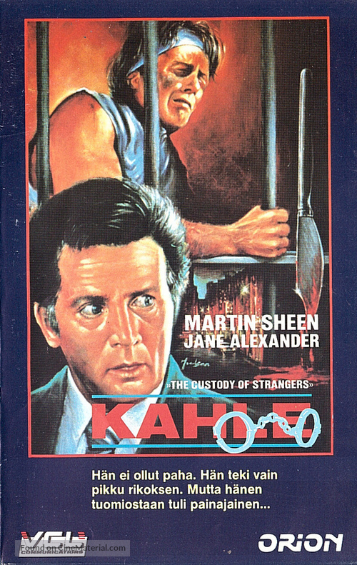 In the Custody of Strangers - Finnish VHS movie cover