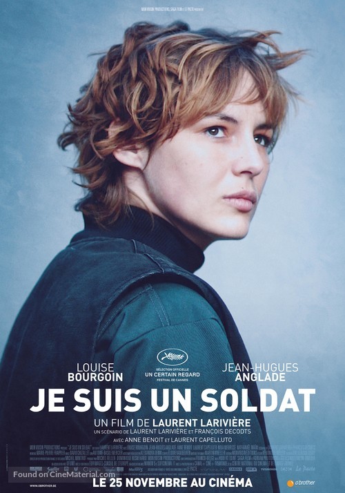 Je suis un soldat - Belgian Movie Poster