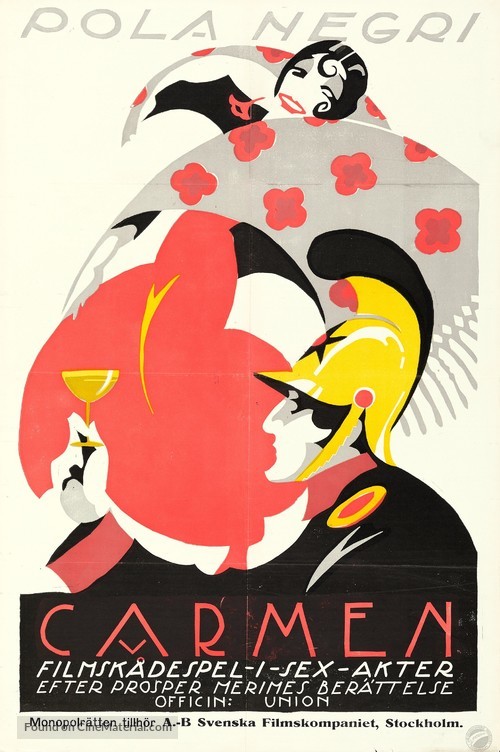 Carmen - Swedish Movie Poster