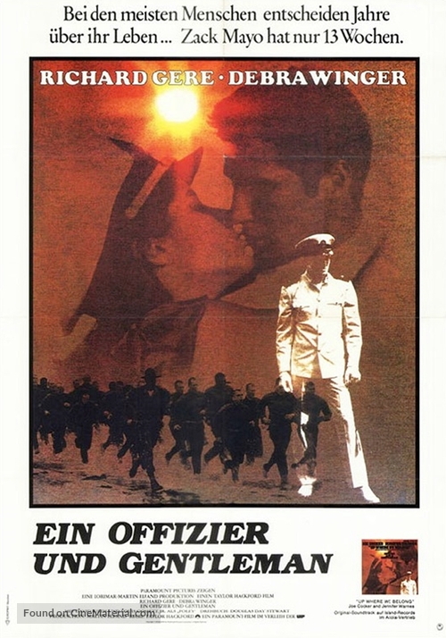 An Officer and a Gentleman - German Movie Poster