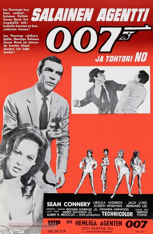 Dr. No - Finnish Movie Poster