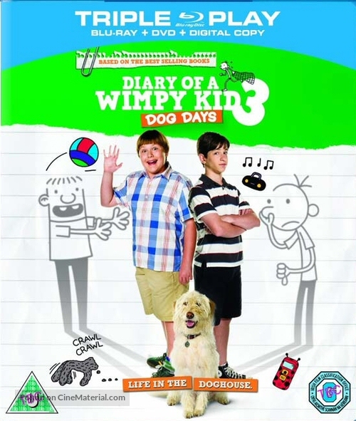 Diary of a Wimpy Kid: Dog Days - British Blu-Ray movie cover
