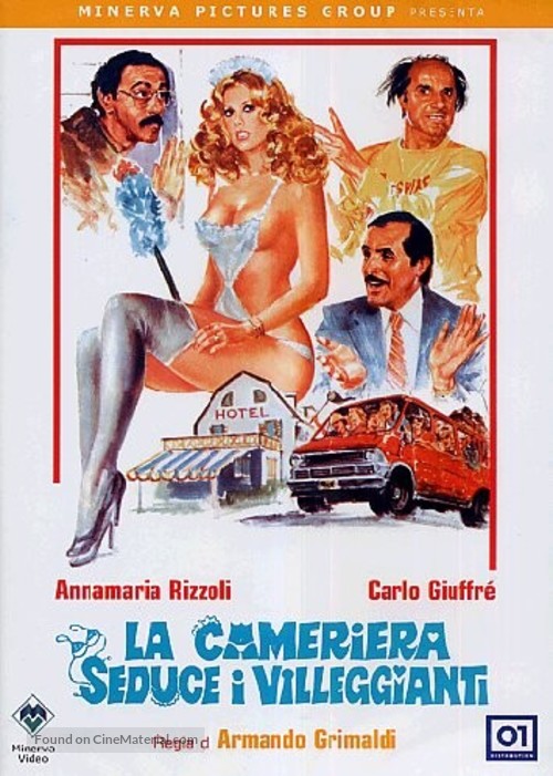 La cameriera seduce i villeggianti - Italian DVD movie cover