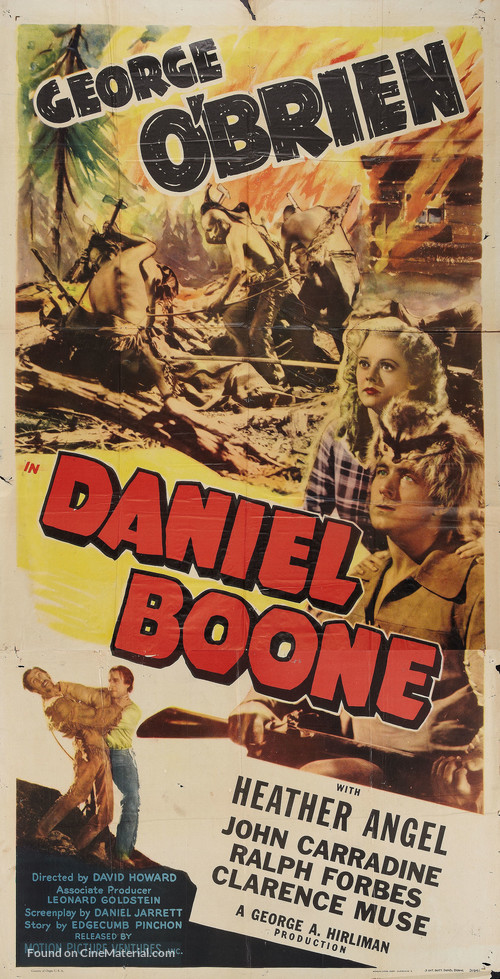 Daniel Boone - Re-release movie poster
