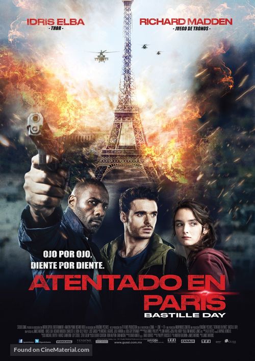 Bastille Day - Mexican Movie Poster