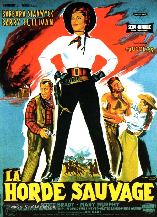 The Maverick Queen - French Movie Poster